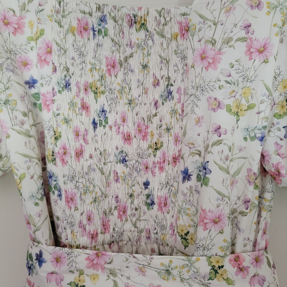 Versa Everywhere Dress With Nursing Zippers In Sweet Wildflowers - Picture 5 of 9